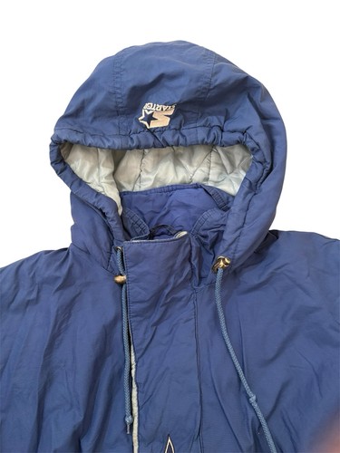 Chaqueta de bombardero vintage Starter Pro Line Dallas Cowboys recortada mediana NFL - Imagen 4 de 11