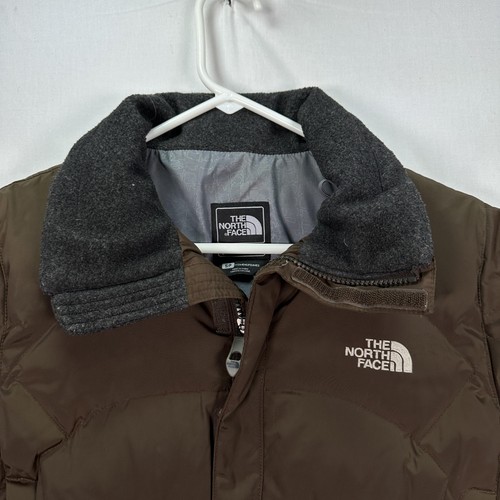 The North Face Prodigy 600 Jacket Womens Small Brown Down Puffer Bomber Zip - Picture 5 of 10