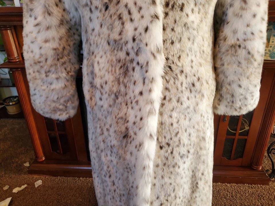 Abrigo Pamela Mccoy Lince Leopardo de las Nieves Imitación Piel Mujer Talla Grande M se ajusta más grande Foto 3 de 4