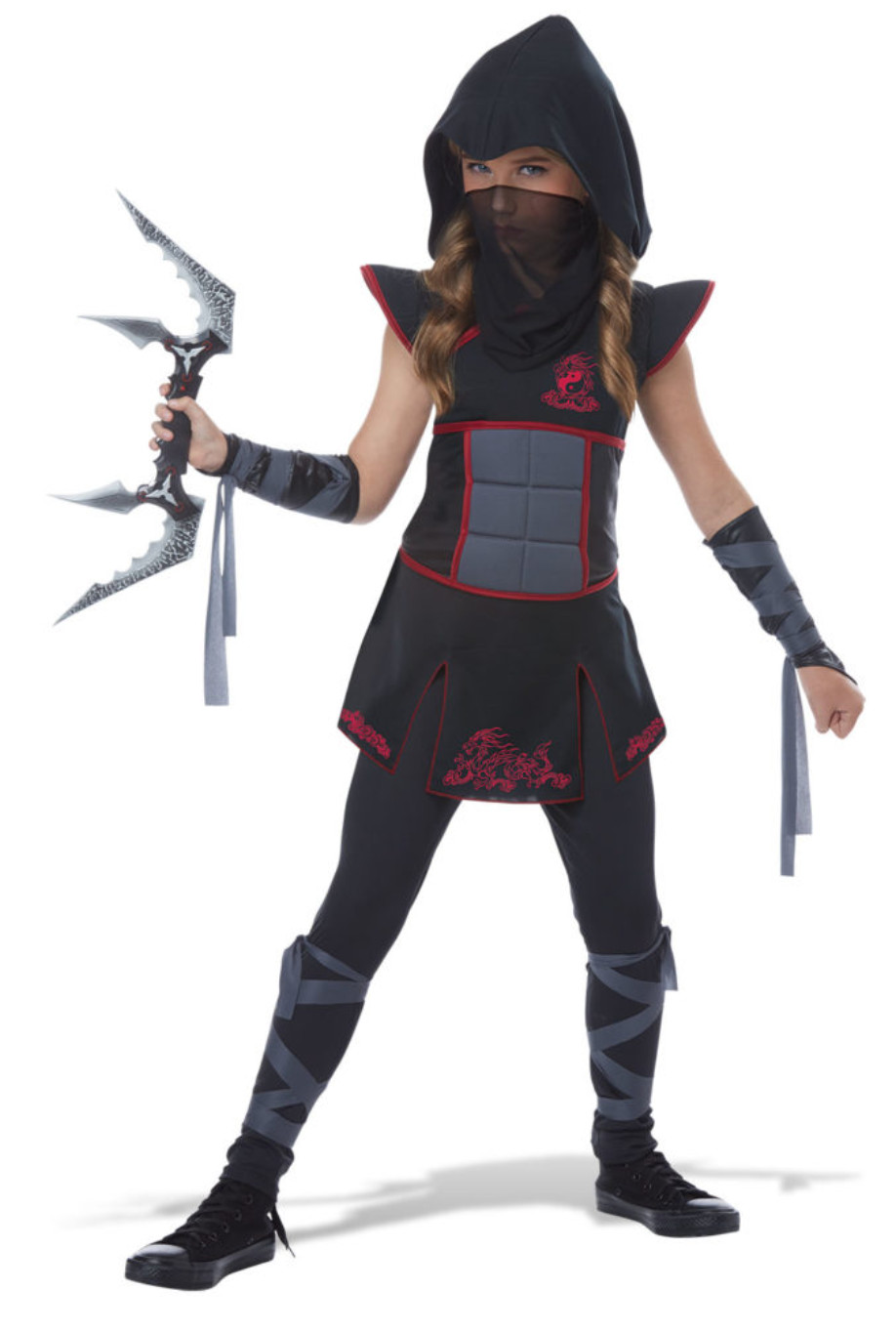 Fearless Ninja Samurai Girls Child L Large 10-12 #429