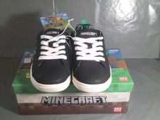 Kids' Minecraft Court Shoes Black Size 1 With Box Free Shipping