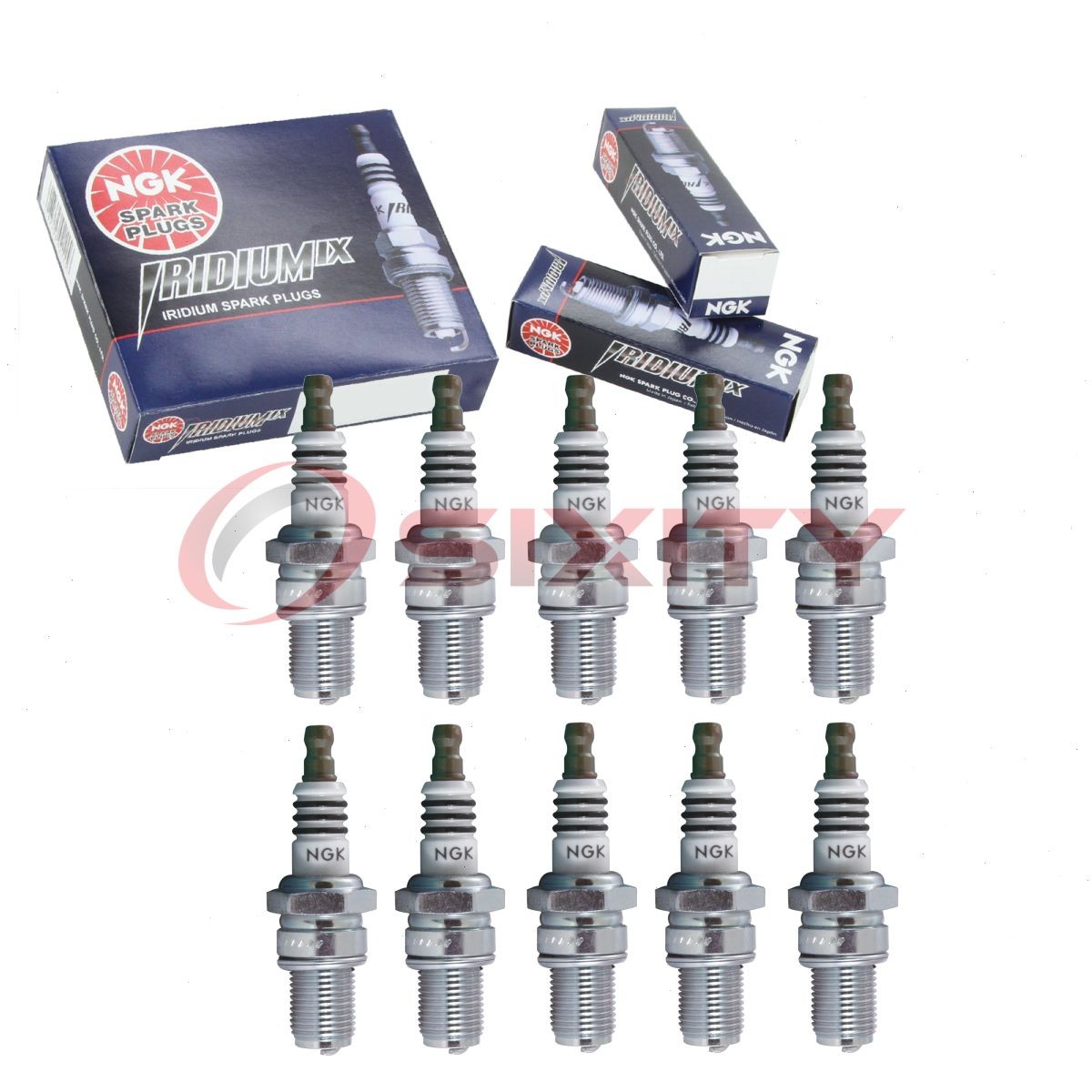 10 pc NGK 3520 BR8ECMIX Iridium IX Spark Plugs for IWM24 92070-0015 5391 hs