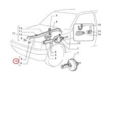 Flexible de frein Lancia Y10