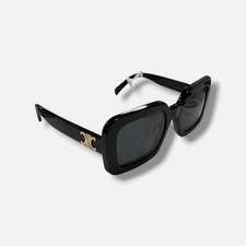 Celine Women's CL40304 Black Triomphe Square Sunglasses 56-23-140