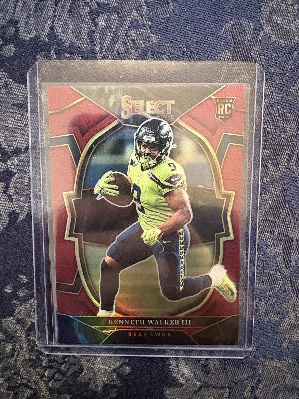 KENNETH WALKER III 2022 Select Maroon Concourse Rookie Card 009/149 SP JERSEY #9