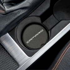 Chevrolet Camaro Logo Soapstone Cup Mat Insert Car Drink Holder Interior Coaster