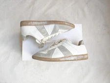 Maison Margiela GAT Sneakers White Gray Men 9 42 Suede Leather Low Tops Italy
