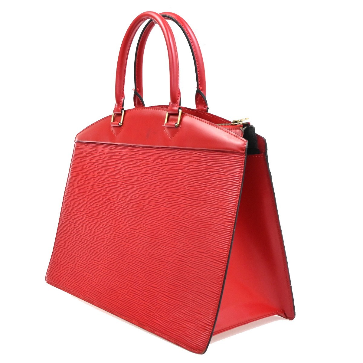 LOUIS VUITTON LV Logo Riviera Hand Bag Epi Leather Red France