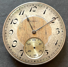 Antique 1907 Elgin Grade 314 Pocket Watch Movement Running Ticks 12s 15j USA