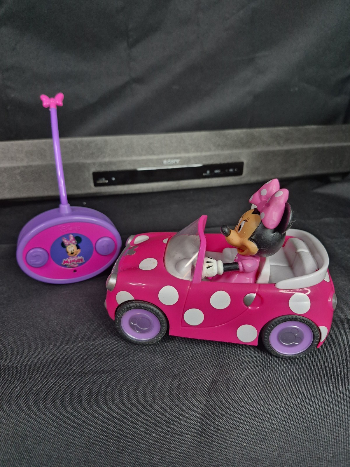 Disney Junior Minnie Mouse Roadster RC Control Remoto Coche Jada Juguetes Funciona