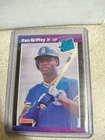 1989 Donruss - Rated Rookie Ken Griffey Jr #33 *Denotes* on Back (RC)