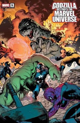 Godzilla Destroys the Marvel Universe #5 2025 Pagulayan CVR Marvel Comics EB121