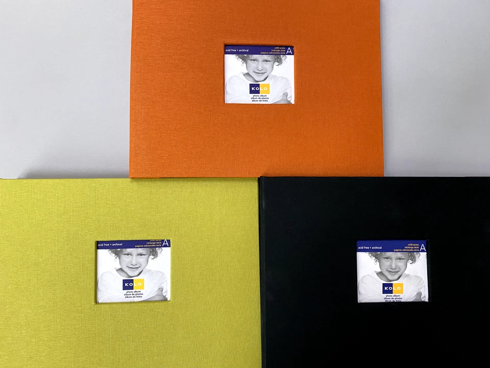 Kolo Photo Album Scrapbook 8.5" by 11". Brand New. 3 Color Options