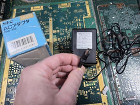 NEC PC Engine Core Grafx AC Power Adapter PAD-105 Official DC 9V 650mA w/Box-SEE