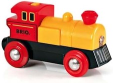 BRIO 33594 Battery-Operated Train Engine with Lights Forward/Reverse