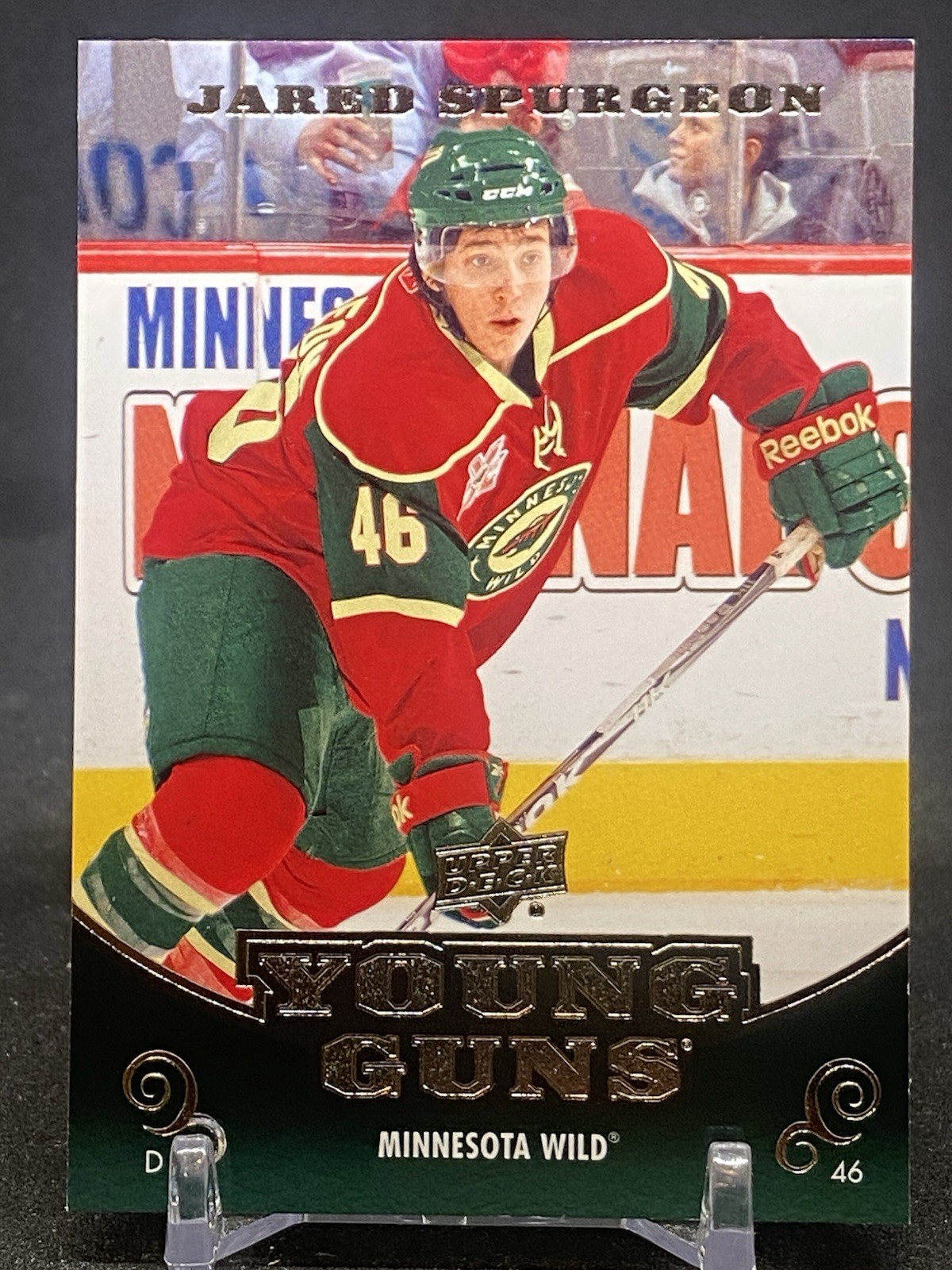 2010 UPPER DECK JARED SPURGEON YOUNG GUNS #472 RC ROOKIE CARD