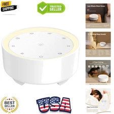 Advanced Soothing Sound Therapy Machine & Night Light - Ideal for Home & Office