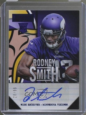 2013 Panini Playbook Signatures Blue 20/99 Rodney Smith #180 Auto 0o5