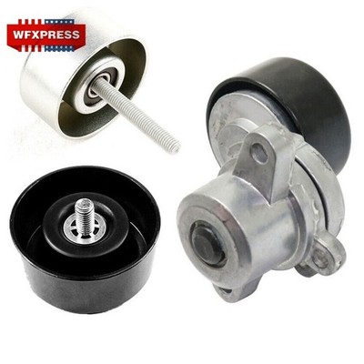 3x Belt Tensioner Pulley & Belt Pulley Kit For Nissan Altima Maxima Murano Quest