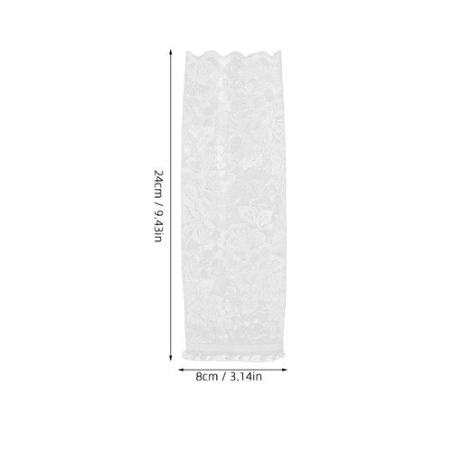1 Paio Guanti in Pizzo Abito da Sposa Guanti Sposa Pizzo Senza Dita Polso - Foto 5 di 12