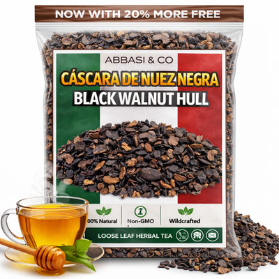 5oz Black Walnut Hull Tea Cascara de Nuez Negra Parasite Detox, Wellness bath