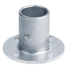 4 Pcs 1-3/8" Chain Link Fence Post Floor Flanges, Surface Mount Post Base for...