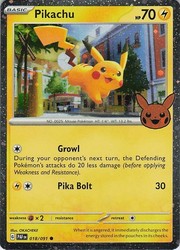 Pikachu 018/091 Trick or Trade 2024 Cosmos Holo