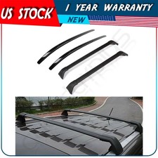 ✔Roof Cross Bars side rail For 2017-19 Mazda CX-5 Set Black Aluminum carrier