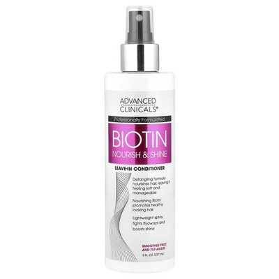 Biotin, Leave-In Conditioner , 8 fl oz (237 ml) Nourishing and Shine Leave-in Co