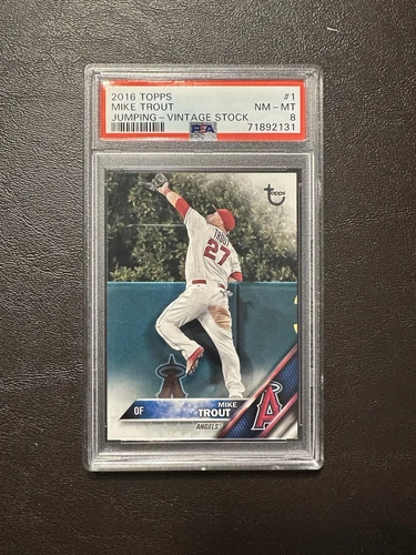 2016 Topps Mike Trout #1 Vintage Stock /99 SP PSA 8 NM-MT Angels
