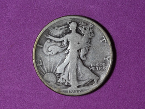 1917- walking Liberty half dollar #P34342