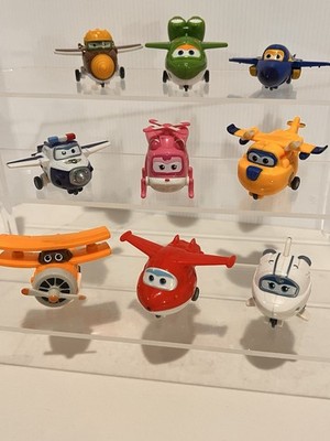 Super Wings Lot 9 Transform-A-Bots Mini 2'' Figures Airplanes Jerome Todd Astra
