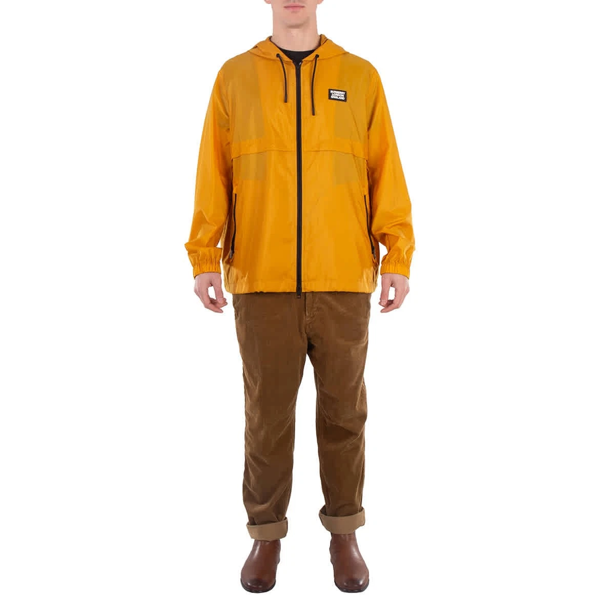 Giacca a vento Burberry con applicazioni logo Pack Away taglia X Large