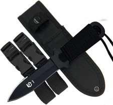 Scuba Diving Knife with Leg Straps  Sheath, Razor Sharp - Lightweight Diving Eq
