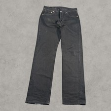 Levi's 501 Jeans Mens 32x31 Faded Black Vintage Made in USA Straight Leg Denim