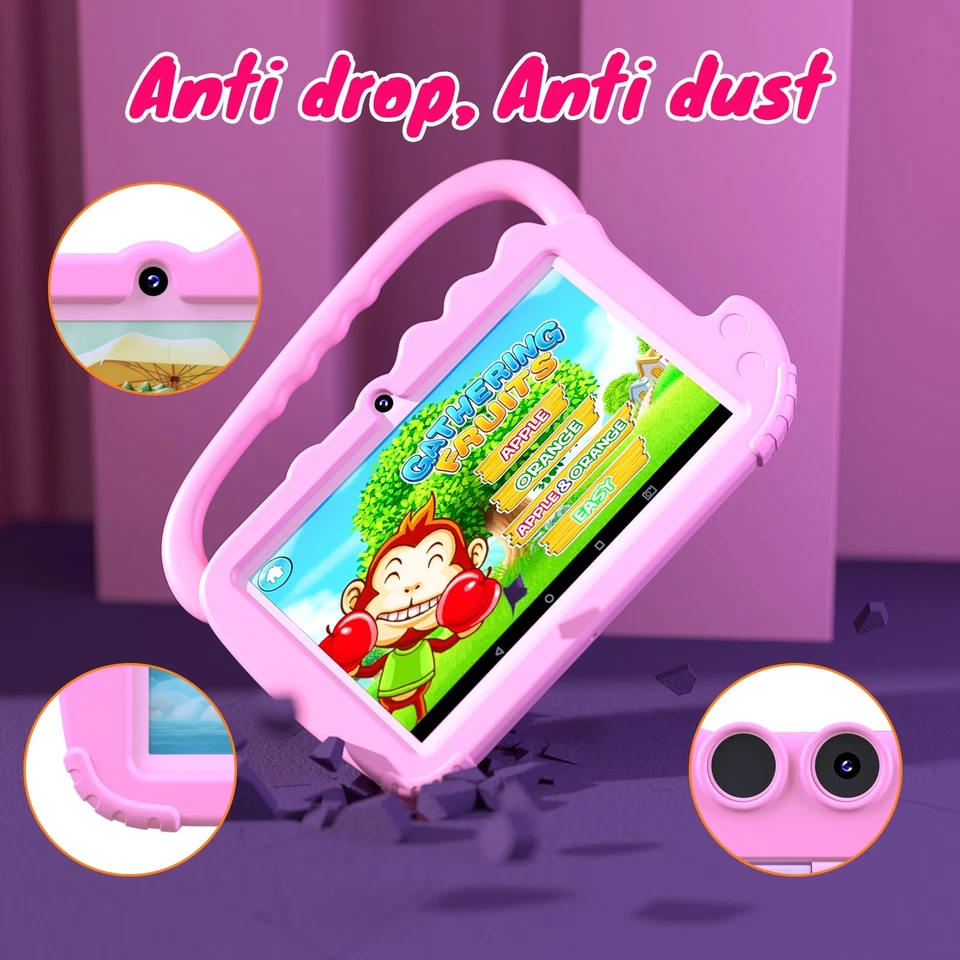 7 Inch 4GB 32GB Animal Design Kids Educational Learning Android Tablet - Image 3 of 4