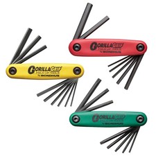 12533 GorillaGrip Hex and Star Fold-up Triple Pack, 12587 (2-8mm), 12589 (5/6...