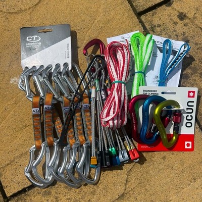 Rock Climbing Trad Starter Rack Nuts Quickdraws Slings