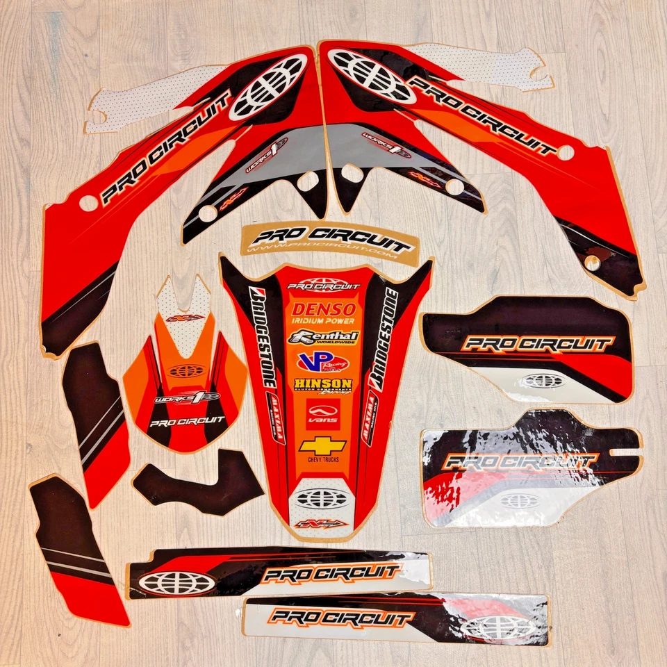 NSTYLE Pro Circuit Decal Kit + Seat Cushion Cover for Honda CRF 250 04-05 DH0520 - Image 3 of 4