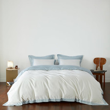 Light Blue Duvet Cover Queen 100 Egyptian Cotton 3 Pcs Set 1 Blue White Duvet C