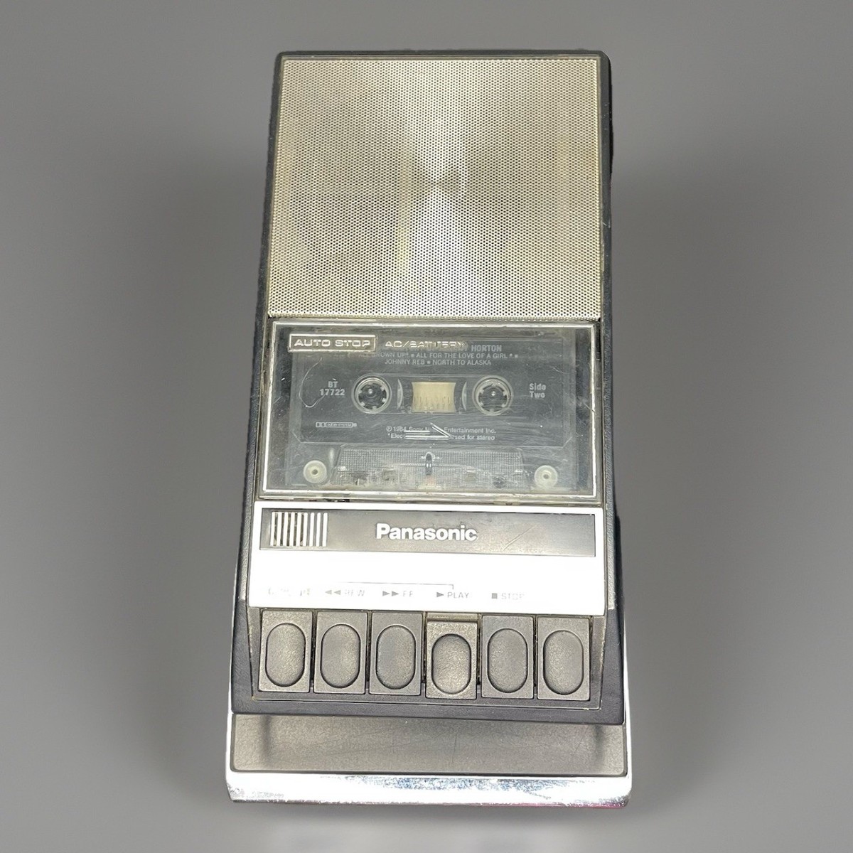 Vintage Panasonic Portable Cassette Tape Recorder RQ309DS
