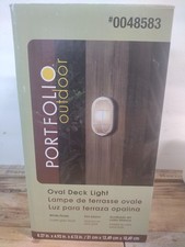 UPC 848507000167 product image for Portfolio Outdoor Deck Wired Light - Matte White Finish #0048583 | upcitemdb.com