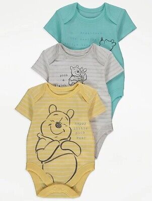 Disney Baby Unisex Winnie the Pooh Bodysuits 3 Pack BNWT