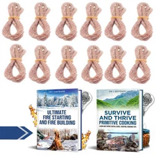 Tinder Wick Match Stick Fire Starter, Tinder Torch Wick, Fire Starting Fire Tool