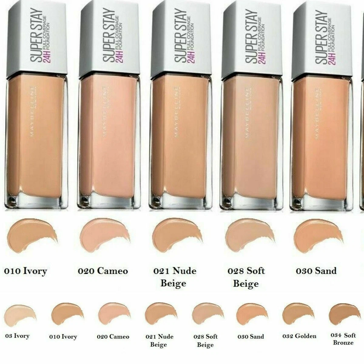 Maybelline Super Stay 24 Hour Foundation - Choose Shade