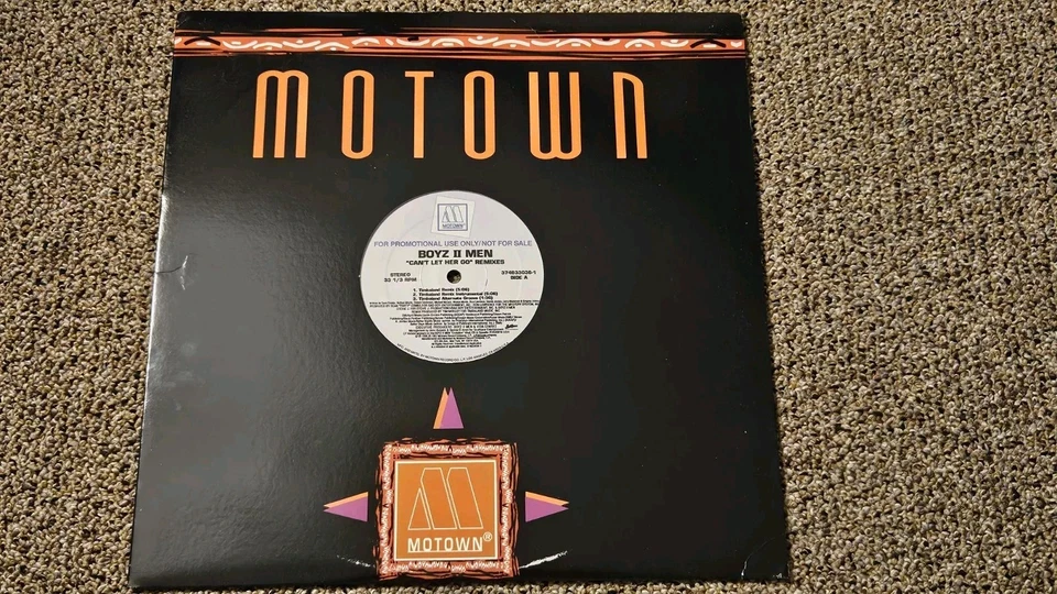 PROMO MOTOWN 12" 33 RPM BOYZ II MEN Can't Let Her Go Remixes NR MINT 1997  VINYL - Image 4 of 4