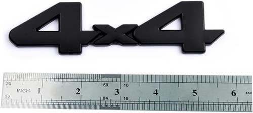 1Pack Metal Car 4x4 Emblem 3D Chrome Badge Decal Sticker New Matt Black  - Picture 2 of 6