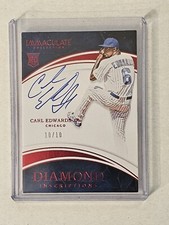 2016 Panini Immaculate Carl Edwards Jr. Diamond Inscriptions RC Auto 10/10