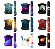 Gaming Keyboard Wrist Pad & Mouse Wrist Rest Support Combo Set - Non-Slip Base