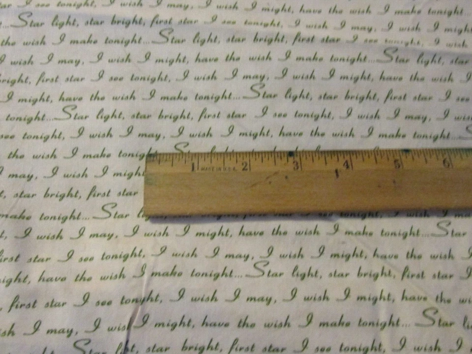 Vintage 3 yards  x 44" Quilt Fabric Start Light Star Bright Disney Elements 2009 - Image 2 of 4